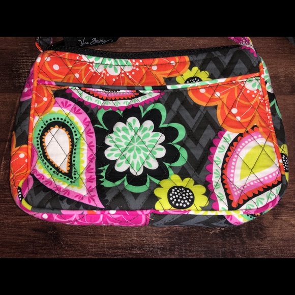 Vera Bradley Little Crossbody Bag - Ziggy Zinnia - Picture 3 of 8